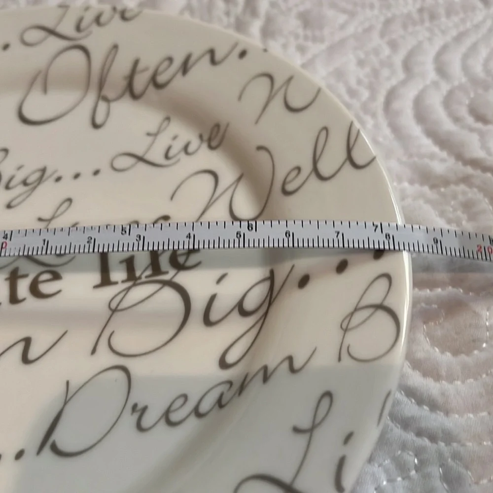Celebration Bowring‎ round dessert plates, set of 4, NWOT